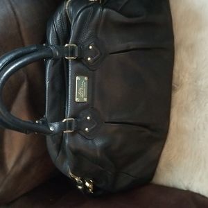 LL Bean black leather satchel